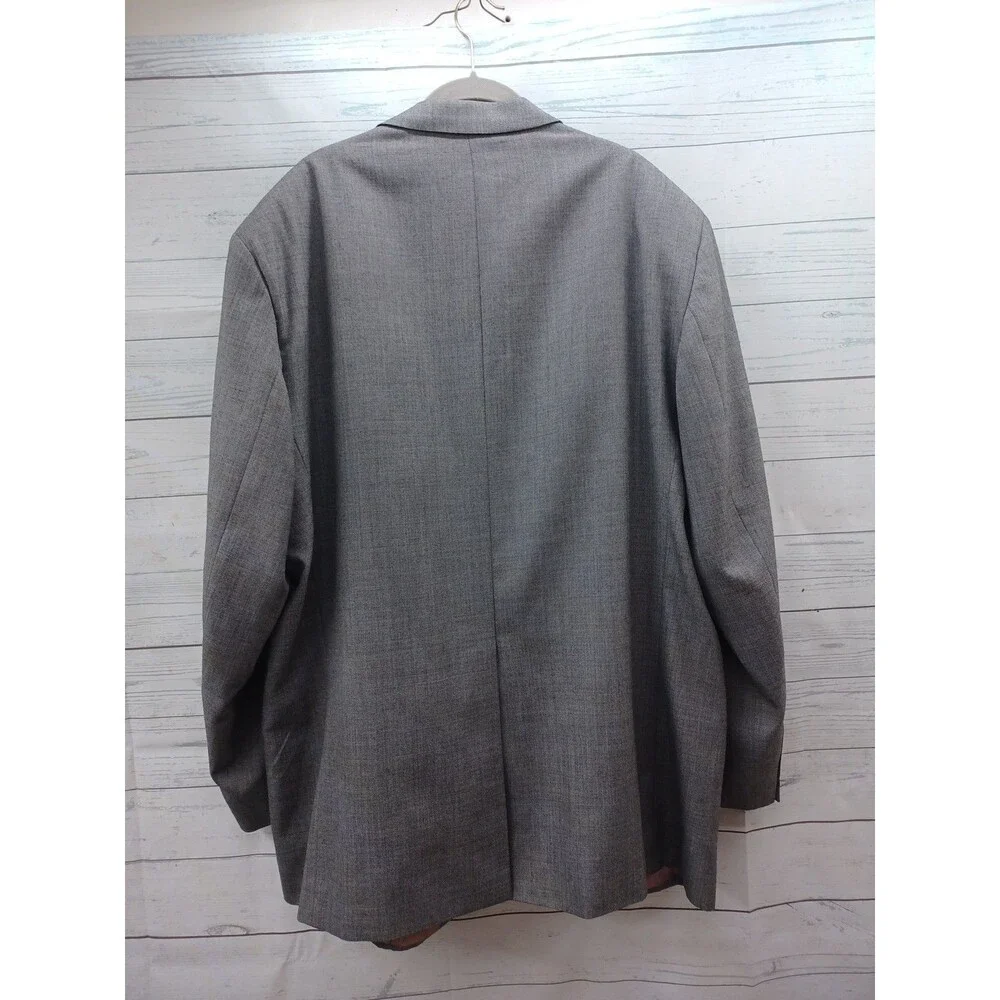 Vtg Sutter & Grant Mens Jacket Blazer Sz 52L Sport Coat Gray 2 Button